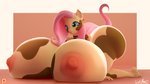 anthro anthrofied areola bell bell_collar big_breasts big_butt breasts butt collar collar_only cowbell female huge_breasts huge_butt hyper hyper_breasts nipples nude puffy_nipples solo lunar57 friendship_is_magic hasbro my_little_pony fluttermoo_(mlp) fluttershy_(mlp) bovid bovine cattle equid equine hybrid mammal 16:9 3d_(artwork) 4k absurd_res digital_media_(artwork) hi_res widescreen