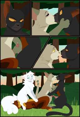 5_panel_comic amber_eyes anal anal_penetration animal_genitalia animal_penis black_body black_fur black_nose blue_eyes blush bodily_fluids brown_body brown_fur brown_inner_ear cheek_tuft countershading cunnilingus cute_fangs erection eyebrows eyes_closed facesitting facesitting_male facial_tuft fangs feline_genitalia feline_penis female female_feral feral forest_background frottage fur genital_fluids genitals grass grey_nose group inner_ear_fluff kissing logo looking_at_another looking_back lying male male/female male/male male_feral male_penetrated male_penetrating male_penetrating_male multicolored_body multicolored_fur no_sclera on_back on_bottom on_top oral penetration penile penile_spines penis penises_touching pink_inner_ear plant precum precum_on_penis raised_eyebrows red_nose reverse_cowgirl_position saliva saliva_string sex shrub sitting sitting_on_another tan_body tan_fur teeth tree tuft two_tone_body two_tone_fur vaginal vaginal_fluids vaginal_fluids_on_face white_body white_fur white_inner_ear_fluff yellow_body yellow_eyes yellow_fur 11oaksfall11 warriors_(book_series) birchfall_(warriors) dustpelt_(warriors) icecloud_(warriors) spiderleg_(warriors) domestic_cat felid feline felis mammal 2026 artist_logo comic hi_res brother_(lore) brother_and_sister_(lore) brothers_(lore) daughter_(lore) father_(lore) father_and_child_(lore) father_and_daughter_(lore) father_and_son_(lore) parent_(lore) parent_and_child_(lore) parent_and_daughter_(lore) parent_and_son_(lore) sibling_(lore) sister_(lore) son_(lore)