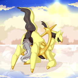 ass_up big_penis feral genitals hall_of_origin huge_penis kneeling male penis raised_tail solo sunset tail unusual_anatomy unusual_genitalia unusual_penis dragunsnack nintendo pokemon arceus generation_4_pokemon legendary_pokemon pokemon_(species) shiny_pokemon 1:1 aliasing digital_media_(artwork)