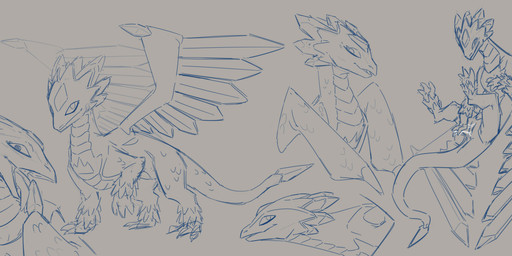 3_toes beak bodily_fluids digitigrade feet female feral forked_tongue gem genital_fluids licking open_mouth quadruped scales self_lick solo spikes spikes_(anatomy) suggestive_pose tail toes tongue under_belly vaginal_fluids wings lumen_fox activision mythology skylanders flashwing dragon mythological_creature mythological_scalie scalie absurd_res hi_res sketch_page