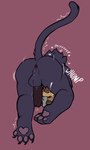 anthro anus balls big_nose black_body black_fur black_hair blush blush_lines bodily_fluids brown_body brown_eyes brown_fur butt claws duo electronics exclamation_point feet female fur genital_fluids genitals hair heart_symbol herm intersex lying lying_on_another motion_lines nude on_front pawpads paws penis phone pink_pawpads precum purring pussy raised_tail round_ears shaking shocked simple_background sound_effects spread_toes sweat sweatdrop tail toes vaginal_fluids wet wide_eyed carameltsi rivals_of_aether clairen_(rivals_of_aether) ti-ti bat felid feline leopard mammal pantherine flat_colors hi_res