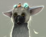 ambiguous_gender black_hair carrying_another duo feral grey_background hair horn male on_head simple_background smile whiskers yellow_eyes icelectricspyro japan_studio_(game_developer) mythology sony_corporation sony_interactive_entertainment the_last_guardian the_boy_(the_last_guardian) trico_(the_last_guardian) avian chimera felid feline gryphon human hybrid mammal mythological_avian mythological_creature trico_(species) 2019 digital_media_(artwork)