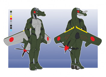aircraft airplane anthro back_wings butt cockpit color_swatch featureless_crotch fin front_view green_body j7w1 machine male metallic_body not_furry nude nude_anthro nude_male propeller rear_view simple_background solo standing tail vehicle wheel wheel_feet wings ndragon3 aeromorph living_aircraft living_machine living_vehicle digital_media_(artwork) hi_res model_sheet multiple_images