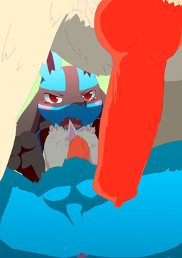 3_fingers absurd_res animal_genitalia anthro anus balls beast_covered black_eyes black_skin blue_fur blush butt canine canine_penis close-up duo erection faceless_male fur green_background hi_res knot lucario lying male male/male mammal nintendo on_back open_mouth penis plain_background pokémon presenting presenting_hindquarters raised_arm red_eyes red_penis red_skin shadow sharp_teeth slit_pupils spikes spread_legs spreading tan_fur tears teeth tongue vein video_games white_fur
Rating: Explicit
Score: 7
User: WiiFitTrainer
Date: August 02, 2013 3_fingers absurd_res animal_genitalia anthro anus balls beast_covered black_eyes black_skin blue_fur blush butt canine canine_penis close-up duo erection faceless_male fur green_background hi_res knot lucario lying male male/male mammal nintendo on_back open_mouth penis plain_background pokémon presenting presenting_hindquarters raised_arm red_eyes red_penis red_skin shadow sharp_teeth slit_pupils spikes spread_legs spreading tan_fur tears teeth tongue vein video_games white_fur
Rating: Explicit
Score: 7
User: WiiFitTrainer
Date: August 02, 2013
