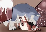animal_genitalia animal_penis animal_vulva anus balls belly big_belly black_anus black_body black_ears black_fur black_nipples black_nose black_pawpads black_vulva bodily_fluids brown_background brown_body brown_fur canine_genitalia canine_penis canine_vulva cervical_penetration cum cum_in_uterus cum_in_vagina cum_inflation cum_inside cutaway duo erection eyes_closed female female_feral female_penetrated feral feral_on_feral feral_penetrated feral_penetrating feral_penetrating_feral fur genital_fluids genitals grey_body grey_fur impregnation inflation internal internal_vaginal knot knotting larger_feral larger_male lying male male/female male_feral male_penetrating male_penetrating_female multiple_ova nipples on_front open_mouth ovum pawpads penetration penile penile_penetration penis penis_in_vagina red_penis sex side_view simple_background size_difference smaller_female smaller_feral smaller_penetrated sperm_cell tongue tongue_out uterus vaginal vaginal_penetration white_balls white_body white_fur white_inner_ear killthe_demon brielle_(wolffylegend) shadow_(vinny_the_wolf) canid canine mammal hi_res