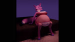 anthro belly big_belly blue_eyes breasts clothing digitigrade female fur legwear lingerie lying nightgown nude on_front panties pink_body pink_fur pregnant solo stockings underwear platygon canid canine fox mammal 16:9 3d_(artwork) animated digital_media_(artwork) no_sound pillarbox short_playtime webm widescreen