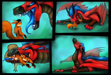 ambiguous_gender anthro blood blue_eyes blue_tongue claws dragon duo gulp hard_vore male mammal neck_bulge rodent squirrel teeth tongue vore vorelord wings
Rating: Questionable
Score: 10
User: EagleFeet
Date: June 28, 2012 ambiguous_gender anthro blood blue_eyes blue_tongue claws dragon duo gulp hard_vore male mammal neck_bulge rodent squirrel teeth tongue vore vorelord wings
Rating: Questionable
Score: 10
User: EagleFeet
Date: June 28, 2012