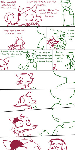 animatronic anthro canine comic creepy dialogue english_text eye_patch eyewear five_nights_at_freddy's fox foxy_(fnaf) hook hook_hand lagomorph machine male mammal mechanical mike_schmidt robot scared speech_bubble text the_weaver
Rating: Safe
Score: 17
User: StreakTheFoxz
Date: December 03, 2014 animatronic anthro canine comic creepy dialogue english_text eye_patch eyewear five_nights_at_freddy's fox foxy_(fnaf) hook hook_hand lagomorph machine male mammal mechanical mike_schmidt robot scared speech_bubble text the_weaver
Rating: Safe
Score: 17
User: StreakTheFoxz
Date: December 03, 2014