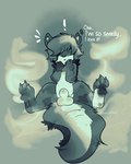 animal_genitalia balls barefoot feet fully_sheathed fur genitals hair long_hair male musk musk_clouds musky_penis nude pawpads paws penis sheath simple_background skunk_spray text conditional_dnp sadcat16hrz skunk_(sadcat16hrz) mammal mephitid skunk monochrome adult_(lore)