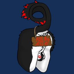 anthro ball_tuft balls butt butt_focus genitals male sign solo tuft spencerthetiger hakanthevernid vernid 1:1 alpha_channel hi_res