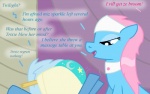 2011 blue_body blue_eyes blue_fur blue_hair comic dazed-and-wandering dialogue duo earth_pony english_text equid equine female feral friendship_is_magic fur hair hasbro hi_res horse humor lotus_(mlp) mammal my_little_pony pink_hair pony stalker stalking text trixie_(mlp)