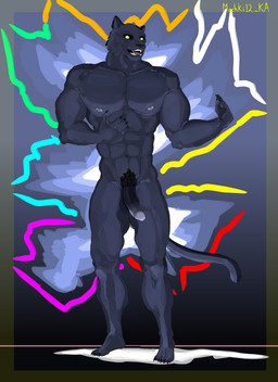 abs anthro balls black_body black_fur boss boss_koji bulge claws erection fangs fur genitals glans gradient_background hair humanoid_genitalia humanoid_penis illuminated long_penis long_tail male muscular muscular_anthro muscular_male nipples nude pecs penis pubes simple_background smile solo tail teeth thick_penis yellow_eyes machki12_ka epic_games fortnite boss_koji_(fortnite) felid feline mammal pantherine absurd_res hi_res