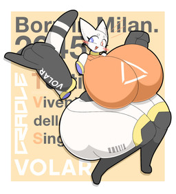 abstract_background anthro big_breasts big_butt biped blush breasts butt clothed clothing eyebrows eyelashes female fingers floating_hands heterochromia huge_breasts huge_hips huge_thighs machine markings open_mouth open_smile simple_background smile solo tail text thick_thighs three-quarter_view topwear white_body wide_hips zaclyn cradle_(zaclyn) felid feline mammal robot 2025 absurd_res digital_drawing_(artwork) digital_media_(artwork) english_text hi_res