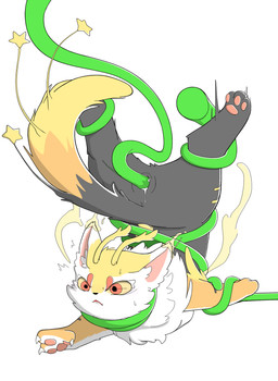 3_toes ass_up black_body black_fur blush bodily_fluids claws cum cum_in_vagina cum_inside feet female feral forced fur genital_fluids kemono multicolored_body multicolored_fur nervous nervous_sweat orange_body orange_fur pawpads pink_pawpads rape red_eyes sex simple_background solo sweat sweatdrop tail tentacles toe_claws toes white_background white_body white_fur yellow_body yellow_fur yellow_sclera karitom fabulous_beasts liuxing_(fabulous_beasts) felid feline felis mammal tiangou absurd_res hi_res