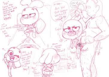 age_difference anthro blush bodily_fluids butt camel_toe censor_bar clothing controller dress ear_pull erection erection_under_clothing female furniture genital_fluids genitals loli looking_at_viewer male nude on_one_leg open_mouth panties penetration penis questionable_consent remote_control saliva saliva_string sex simple_background sitting smile sofa standing sweat tail text twerking underwear vaginal vaginal_fluids vaginal_penetration watching_television young young_anthro young_female oversleeper cartoon_network the_amazing_world_of_gumball anais_watterson human lagomorph leporid mammal rabbit 2025 censored english_text hi_res