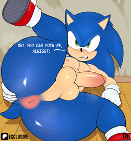 5_fingers angry anthro anus balls big_butt black_nose blue_body blue_fur blush butt clothing dialogue erection femboy fingers fist footwear fuck_me_(phrase) fur genitals glans gloves green_eyes grey_clothing grey_footwear grey_shoes handwear huge_butt huge_thighs humanoid_genitalia humanoid_penis looking_at_viewer lying male on_side penis pink_glans pink_penis presenting presenting_anus presenting_hindquarters pupils red_clothing red_footwear red_shoes shoes solo talking_to_viewer tan_balls tan_inner_ear tan_penis text thick_thighs white_clothing white_footwear white_gloves white_handwear white_shoes derickk76 sega sonic_the_hedgehog_(series) sonic_the_hedgehog eulipotyphlan hedgehog mammal 2026 english_text hi_res