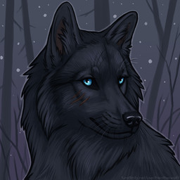 ambiguous_feral ambiguous_gender black_nose blue_eyes cheek_tuft facial_scar facial_tuft feral fur glistening glistening_eyes grey_body grey_fur grey_inner_ear_fluff inner_ear_fluff mouth_closed outside plant scar solo star text tree tuft whiskers heatherwolf canid canine canis mammal wolf 1:1 url