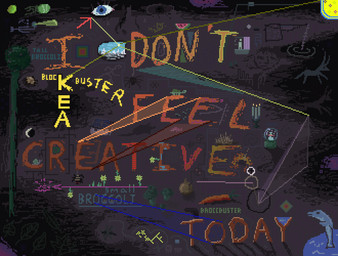 abstract_art ambiguous_gender ball candle carrot eyeball feral food group plant snow_globe surrealism text vegetable demensa arthropod bee cetacean dolphin hymenopteran insect mammal marine toothed_whale unknown_species 2024 digital_media_(artwork) english_text hi_res pixel_(artwork)