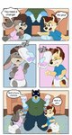 anthro clothed clothing diaper feces fur group hair male soiled soiled_diaper stink_fumes tail text trio unclean_diaper used_diaper wearing_diaper young young_anthro baltnwolf bluey_(series) bandit_heeler canid canine canis domestic_dog lagomorph leporid mammal rabbit absurd_res comic digital_media_(artwork) english_text hi_res