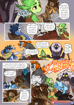 anthro blue_eyes day dialogue female forehead_gem gem group hooded_cloak inside knife male melee_weapon muscular muscular_male pseudo_hair screeching shocked sitting surprised tavern tentacle_hair tentacles text weapon zummeng alexander_(zummeng) chili_(zummeng) leopold_(zummeng) lily_(zummeng) miralle nigel_(zummeng) tristan_(zummeng) ambiguous_species aquatic bovid caprine cephalopod coleoid deity demigod domestic_cat elvian felid feline felis goat haplorhine hybrid lagomorph leporid lion mammal mollusk monkey octopodiform pantherine primate rabbit rhinoceros 2025 comic digital_media_(artwork) english_text daughter_(lore) father_(lore) father_and_child_(lore) father_and_daughter_(lore) parent_(lore) parent_and_child_(lore) parent_and_daughter_(lore)