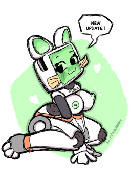 :3 anthro black_eyes blush blush_lines breasts computer_monitor exposed_breasts fake_whiskers female for_a_head green_face green_nipples green_screen hands_between_legs heart_symbol kneeling looking_at_viewer machine medium_breasts nipples post-it_note robot_joints screen screen_face simple_background sitting solo speech_bubble text text_print white_background white_body realhoddee ko-fi pur_03 domestic_cat felid feline felis mammal monitor_head object_head robot robot_anthro screen_head 2025 absurd_res english_text full-length_portrait hi_res portrait url