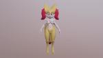 anthro big_breasts breasts butt digitigrade female fur genitals pink_body pink_fur pussy red_eyes simple_background solo yellow_body yellow_fur chromakoros nintendo pokemon braixen canid canine generation_6_pokemon mammal pokemon_(species) 2018 3d_(artwork) 3d_animation animated digital_media_(artwork) loop short_playtime turntable_(animation)