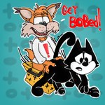 all_fours anal anal_penetration anthro clothed clothing doggystyle duo from_behind_position genitals male male/male partially_clothed penetration penis sex thechickandthebitch bubsy_(series) felix_the_cat_(series) bubsy bubsy_bobcat felix_the_cat bobcat domestic_cat felid feline felis lynx mammal 1:1 crossover hi_res