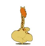 animated anthro big_butt bouncing_butt butt calorie female giraffe giraffid hair huge_butt huge_thighs hyper hyper_butt hyper_hips hyper_thighs long_neck loop mammal markings nude orange_hair short_playtime solo spots spotted_body strutting thick_thighs walking wide_hips yellow_body
