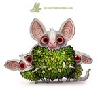 ambiguous_gender flower frown fur grey_body grey_fur group humor leaf looking_at_viewer pink_eyes plant pun scared shrub simple_background text visual_pun white_background piper_thibodeau galago lorisoid mammal primate strepsirrhine digital_media_(artwork) digital_painting_(artwork) url