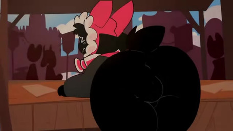 anthro anus autothighjob balls big_breasts big_butt black_body black_fur blush bottomless bottomless_anthro bottomless_male breasts butt butt_focus clothed clothing embarrassed exhibitionism femboy fur genitals group male male_focus masturbation nude penis public public_exposure scut_tail sex shaking shaking_butt shaking_legs short_tail silhouette snout solo_focus tail text thick_thighs thigh_sex thighs_together frozenfwomp sound_warning fan_character mammal 16:9 2d_animation animated frame_by_frame short_playtime sound video widescreen