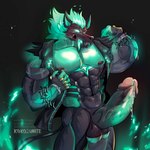 1:1 2024 5_fingers abs anthro areola athletic athletic_anthro athletic_male barazoku biceps big_muscles biped black_body black_clothing black_fur black_underwear blue_body blush bodily_fluids body_hair bottomless bulge butt canid canid_demon canine canis cerberus_(fortnite) chain claws clothed clothing colored demon detailed_background digital_drawing_(artwork) digital_media_(artwork) domestic_dog dripping elemental_manipulation epic_games erect_nipples erection erection_under_clothing fangs fingers fire fire_manipulation flaming_hair flaming_mane fortnite fortnite:_battle_royale fur genital_fluids genitals glowing glowing_eyes glowing_genitalia glowing_penis green_body green_claws green_fur green_penis hair hellhound hi_res huge_muscles huge_thighs humanoid humanoid_genitalia humanoid_penis jacket koko2unite larger_male looking_at_viewer male mammal manly markings mature_male mostly_nude multicolored_body muscular muscular_anthro muscular_arms muscular_legs muscular_male muscular_thighs mythological_canine mythological_creature mythology narrowed_eyes navel nipple_fetish nipple_play nipples nude obliques open_clothing open_jacket open_shirt open_topwear pecs penis precum precum_drip pseudo_hair pseudo_mane sex shadow shirt size_difference skulldog_(species) smoke snout solo tail teeth thick_thighs toe_claws tongue tongue_out topwear triceps tuft underwear unusual_anatomy unusual_tail vein veiny_muscles white_eyes wolf