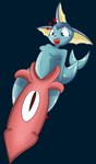 anthro blue_body blue_skin breasts female genitals interspecies pokephilia simple_eyes simple_face solo furroneta nintendo pokemon cephalopod coleoid decapodiform eeveelution generation_1_pokemon mammal marine mollusk pokemon_(species) squid vaporeon absurd_res hi_res