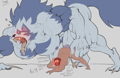 age_difference ahegao anal anal_penetration anthro barazoku begging begging_for_mercy begging_to_stop big_muscles big_pecs bodily_fluids breath canon_x_oc deep_penetration dialogue dominant dominant_anthro dominant_male duo ejaculation erection extreme_penetration extreme_size_difference fangs forced genitals hands-free huge_pecs larger_dom looking_pleasured male male/male male_on_bottom male_on_top male_penetrated male_penetrating male_penetrating_male muscular muscular_anthro muscular_male older_human on_bottom on_top open_mouth orgasm orgasm_face panting pecs penetration penile penile_penetration penis penis_in_ass rape saliva sex size_difference smaller_human smaller_male submissive submissive_human submissive_male tears tears_of_desperation teeth tongue tongue_out vein veiny_muscles pinumontbalou capcom darkstalkers mythology jon_talbain canid canine human mammal mythological_canine mythological_creature werecanid werecanine werecreature werewolf hi_res
