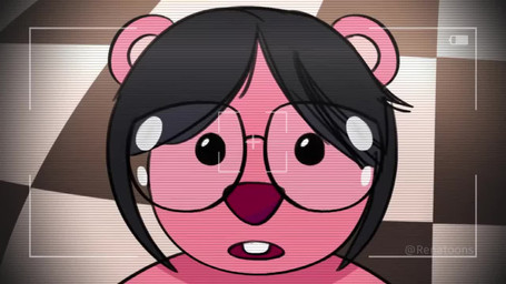 anthro black_hair breath buckteeth camera_view close-up eyewear female glasses hair long_hair looking_at_viewer open_mouth panting pink_body red_nose simple_eyes solo teeth renatoon chicas_que_lucen_asi_tienen_permiso_de_arruinarme_la_vida pororo_the_little_penguin loopy_(pororo) beaver mammal rodent 16:9 animated meme short_playtime sound video widescreen