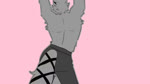 anthro back_muscles black_highlights bottomwear butt chest_harness clothed clothing dancing fur harness highlights_(coloring) licking looking_at_viewer male markings muscular muscular_anthro muscular_male music nipples pants pecs pink_background rear_view self_lick shaking_butt shaking_hips side_view simple_background smile solo standing straps striped_markings striped_tail stripes tail tail_markings tongue tongue_out topless topless_anthro topless_male tuft twerking white_body white_fur hadesan1018 mihoyo vocaloid zenless_zone_zero von_lycaon canid canine canis mammal wolf 16:9 2025 2d_animation animated japanese_audio meme short_playtime sound webm widescreen