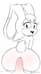 2016 anal anal_penetration anthro anus big_butt blush butt digital_drawing_(artwork) digital_media_(artwork) duo erection female female_focus female_penetrated fur genitals hair hi_res lagomorph leporid looking_at_viewer looking_back male male/female male_penetrating male_penetrating_female mammal mature_anthro mature_female monochrome nude open_mouth penetration penis rabbit sega sex simple_background smile solo_focus sonic_the_hedgehog_(series) tenshigarden tongue vanilla_the_rabbit