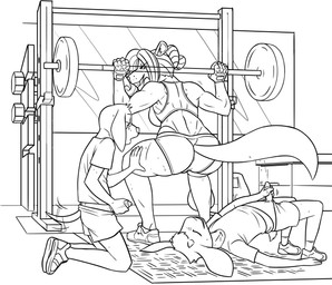 age_difference anthro athletic_wear barbell barbell_squats big_breasts black_line_art bodily_fluids bottomwear bra breasts butt clothed clothing crouching cum cumshot ejaculation exercise exercise_clothing exercise_mat exposure_variation eyes_closed female fingerless_gloves footwear genital_fluids genitals gloves group gym hair half-closed_eyes handwear holding_penis hotpants larger_female looking_pleasured male male/female masturbation mature_female midriff motion_lines muscular muscular_female narrowed_eyes older_female orgasm penile penile_masturbation penis public sharp_teeth shirt shoes short_hair shorts size_difference smaller_male smile sneakers sports_bra sports_panties squat_rack squats sweat t-shirt tail tail_motion tailwag teeth topwear underwear weightlifting weights workout young younger_male redout nickelodeon t.u.f.f._puppy bobby_beagle counting_cougar craig_capri fan_character beagle bovid canid canine canis caprine cougar domestic_dog felid feline goat hunting_dog mammal scent_hound 2022 digital_drawing_(artwork) digital_media_(artwork) full-length_portrait hi_res line_art monochrome portrait