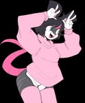 anthro clothing heterochromia legwear male oversized_clothing rat_tail solo tail thigh_highs corromon nico_(labrattt) mammal murid murine rat rodent alpha_channel hi_res