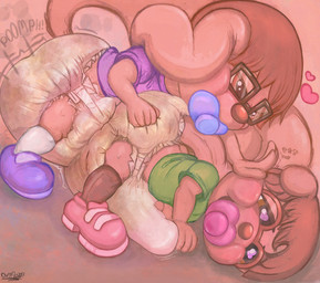 all_fours anthro aroused big_penis blush clothed clothing diaper doggystyle duo erection eyewear fart feces from_behind_position fucked_silly genitals glasses love male male/male nerd pacifier penis petting sex shota smelly soiled_diaper soiling toddler unclean_diaper used_diaper wearing_diaper young young_anthro young_male overflo207 flo_(overflo207) canid canine canis domestic_dog mammal mustelid otter absurd_res hi_res brother_(lore) brothers_(lore) incest_(lore) sibling_(lore)