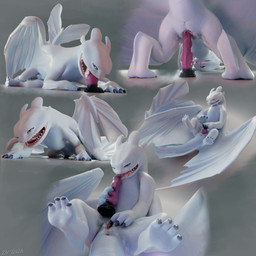anus bedroom_eyes blue_eyes bodily_fluids butt claws dildo dildo_fellatio dildo_in_mouth dildo_in_vagina dildo_insertion dildo_sitting drooling female female_feral feral feral_penetrated finger_claws genital_fluids genitals happy looking_at_viewer looking_back looking_pleasured lying masturbation membrane_(anatomy) membranous_wings narrowed_eyes non-mammal_vulva on_back open_mouth oral oral_penetration orgasm penetration presenting presenting_hindquarters presenting_vulva riding_dildo saliva saliva_on_tongue saliva_string scales seductive sex_toy sex_toy_fellatio sex_toy_in_mouth sex_toy_in_vagina sex_toy_insertion simple_background smug_face solo spread_legs spreading tail teeth toe_claws vaginal vaginal_masturbation vaginal_penetration vulva white_body white_scales wings dewith dreamworks european_mythology how_to_train_your_dragon mythology dragon fury_(httyd) light_fury mythological_creature mythological_scalie scalie western_dragon 1:1 3d_(artwork) absurd_res blender_(artwork) blender_cycles_(artwork) comic digital_media_(artwork) hi_res huge_filesize