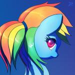 2013 alternate_hairstyle blue_fur equine female friendship_is_magic fur hair horse looking_at_viewer looking_back multi-colored_hair my_little_pony plain_background pony portrait purple_eyes raikoh-illust rainbow_dash_(mlp) solo
Rating: Safe
Score: 10
User: anthroking
Date: December 14, 2013