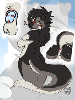 anthro arrogant athletic backsack balls blue_chastity_cage blush bodily_fluids caged chastity_cage chastity_device cum cum_in_ass cum_inside femboy genital_fluids genitals macrobeetle male moonshine_(gshep) precum rear_view slim slutty_eyes solo beetlezine naughty_dog sony_corporation sony_interactive_entertainment canid canine canis domestic_dog german_shepherd herding_dog mammal pastoral_dog hi_res