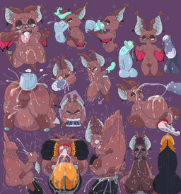 abdominal_bulge anal anal_penetration anal_prolapse aroused barbed_humanoid_penis big_penis blush bodily_fluids cum cum_from_mouth cum_from_nose cum_in_mouth cum_in_nose cum_inflation cum_inside cum_on_face deep_throat excessive_cum excessive_genital_fluids fur genital_fluids genitals group huge_penis humanoid_genitalia humanoid_penis hybrid_genitalia hybrid_penis hyper hyper_genitalia hyper_penis inflation living_condom male male/male nubbed_penis nude oral oral_penetration orgasm orgasm_face penetration penile_spines penis prolapse ridiculous_fit sweat akaiiiro bat mammal hi_res