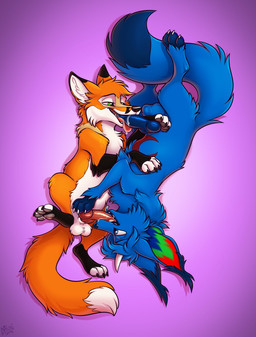 69_position animal_genitalia animal_penis balls bodily_fluids canine_genitalia canine_penis claws dipstick_tail duo erection fellatio feral feral_on_feral feral_penetrated feral_penetrating feral_penetrating_feral feral_with_hair fur genitals hair holding_another's_penis holding_penis horn knot knotted_penis looking_at_another lying male male/male male_penetrated male_penetrating male_penetrating_male markings multicolored_body multicolored_fur nude on_side oral oral_penetration paws penetration penile penis penis_in_mouth saliva sex sheath short_hair snout tail tail_markings teeth tongue tongue_out tongue_out_fellatio mimi-fox cutefox kitsunal_(character) canid canine fox mammal red_fox true_fox hi_res