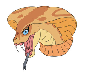 apode blue_eyes eyebrows facial_scales fangs female forked_tongue legless markings open_mouth orange_body orange_scales scale_eyebrows scales serpentine simple_background snake_hood snout solo teeth tongue tongue_out white_background carniscorner x-com sarissa_(siansaar) draconcopode naga reptile scalie snake viper_(x-com) 2015 headshot_portrait portrait