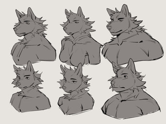 anthro athletic athletic_anthro athletic_female athletic_male biped female group male multiple_poses muscular muscular_anthro muscular_male nude nude_anthro nude_female nude_male pose safe_nudity slim_anthro slim_female slim_male hemuchang canid canine canis mammal wolf 2025 hi_res sketch