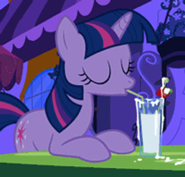 bodily_fluids container cottage cum cup cutie_mark drinking eyes_closed female feral fur furniture genital_fluids hair horn multicolored_hair purple_body purple_fur purple_hair solo table tail two_tone_hair third-party_edit unknown_artist friendship_is_magic hasbro my_little_pony mythology twilight_sparkle_(mlp) equid equine mammal mythological_creature mythological_equine unicorn 2d_animation animated low_res motion_tweening subtle_animation thumbnail