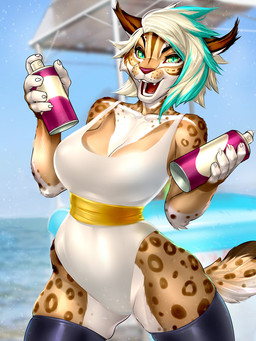 2018 5_fingers anthro big_breasts blonde_hair breasts cleavage clothed clothing feline female green_eyes hair holding_object legwear looking_at_viewer lynx mammal mr._mist one-piece_swimsuit open_mouth outside sea sharp_teeth short_hair smile solo standing swimsuit teeth thigh_highs thin_waist tongue water
Rating: Questionable
Score: 12
User: kapsi
Date: July 19, 2018 2018 5_fingers anthro big_breasts blonde_hair breasts cleavage clothed clothing feline female green_eyes hair holding_object legwear looking_at_viewer lynx mammal mr._mist one-piece_swimsuit open_mouth outside sea sharp_teeth short_hair smile solo standing swimsuit teeth thigh_highs thin_waist tongue water
Rating: Questionable
Score: 12
User: kapsi
Date: July 19, 2018