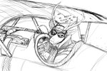 aircraft airplane ambiguous_gender antlers biplane black_and_white clothed clothing comic deer deer_prince dialogue english_text eyewear flying goggles headgear headwear hi_res hladilnik horn male mammal monochrome outside simple_background sketch sky solo text vehicle white_background world_war_1