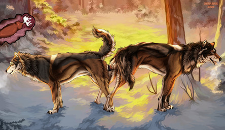 animal_genitalia animal_penis animal_vulva ass_to_ass black_nose bodily_fluids brown_body brown_fur canine_genitalia canine_penis canine_vulva cervical_contact cervix cheek_tuft crossgender cum cum_in_uterus cum_inside cutaway duo ejaculation erection facial_tuft female female_feral female_penetrated feral feral_on_feral feral_penetrated feral_penetrating feral_penetrating_feral fur genital_fluids genitals grey_body grey_fur internal internal_vaginal intraspecies knot knotted_penis knotting male male/female male_feral male_penetrating male_penetrating_female mtf_crossgender neck_tuft open_mouth outside penetration penile penile_penetration penis penis_in_vagina plant red_penis reverse_doggystyle sex shrub side_view snow tan_body tan_fur tongue tongue_out tree tuft uterus vaginal vaginal_knotting vaginal_penetration vulva yellow_eyes msdeadsoul footpad_(character) taki_(taki-wolf) canid canine canis mammal wolf hi_res